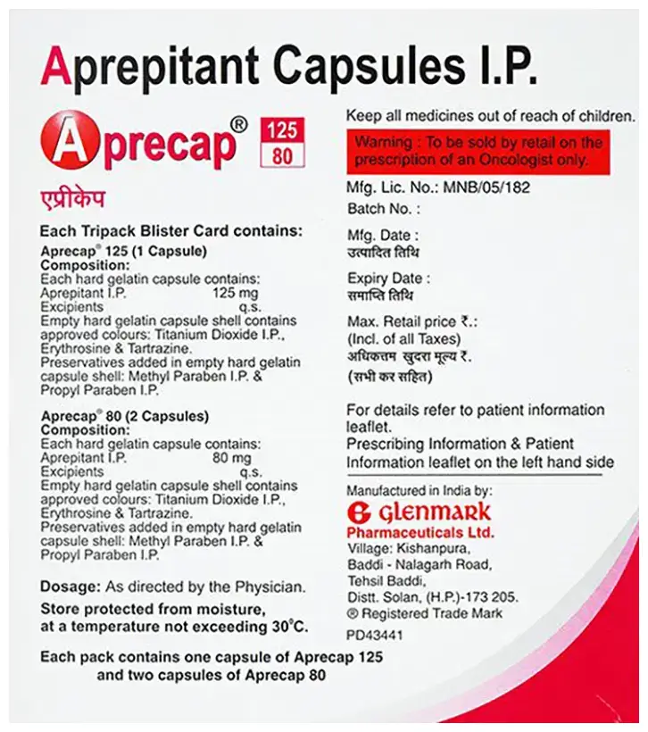 Emend (Aprepitant + Aprepitant) Capsule – Silk Pharmacy